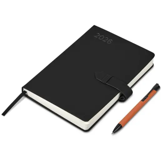 Altitude Enterprise A5 2026 Diary & Zeta Pen Set Orange